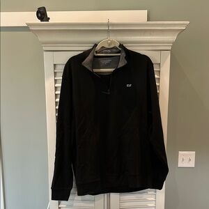 Black Quarter-Zip Pullover
